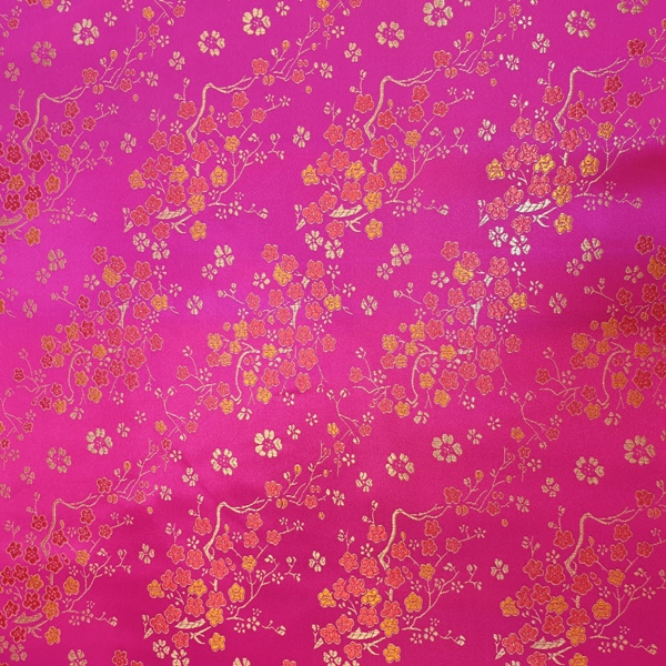 Floral Brocade CERISE